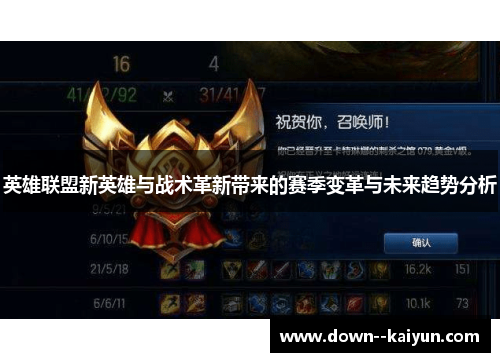 英雄联盟新英雄与战术革新带来的赛季变革与未来趋势分析 英雄联盟新英雄与战术革新带来的赛季变革与未来趋势分析